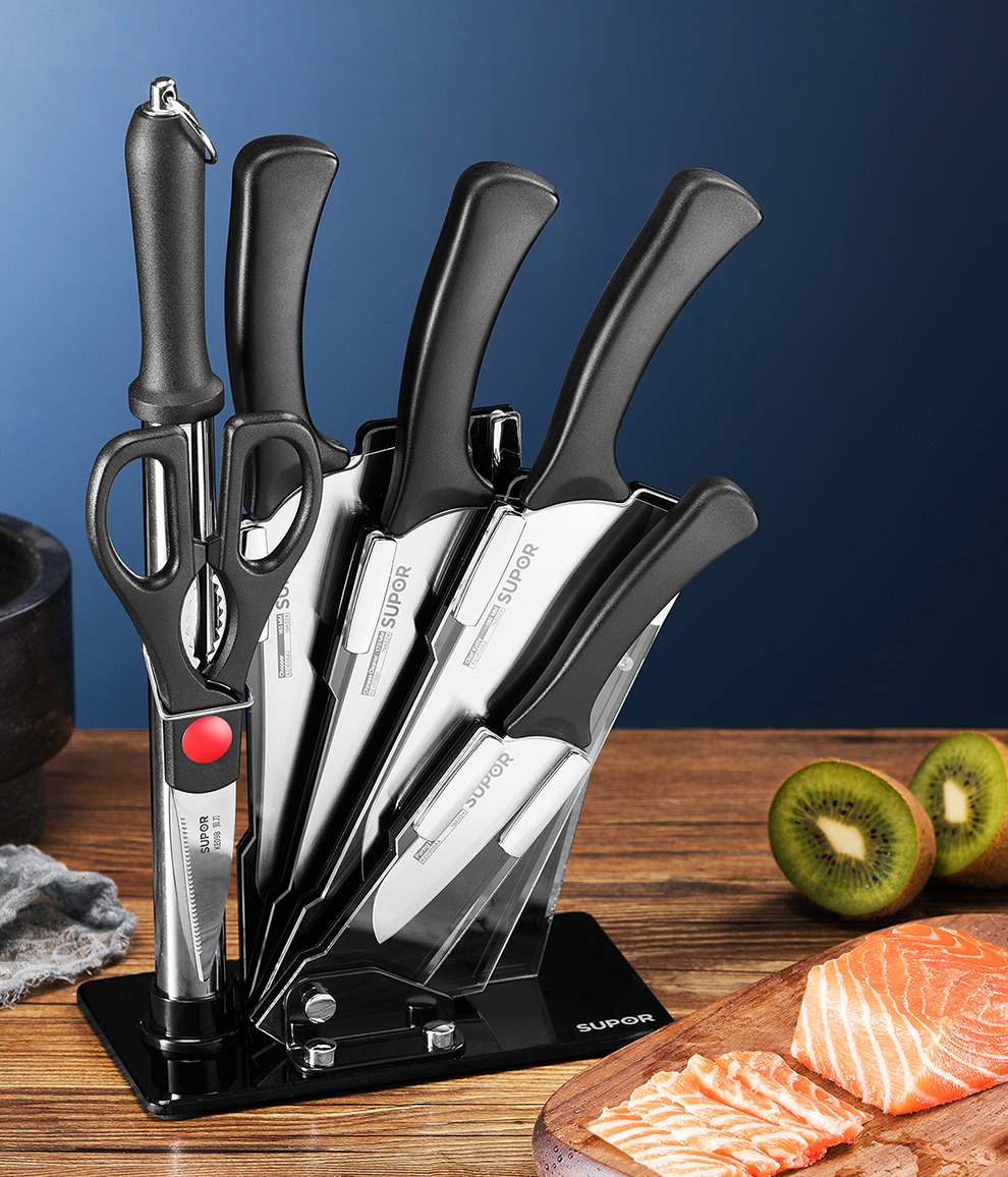 苏泊尔supor全套厨房刀具七件套tk1901e