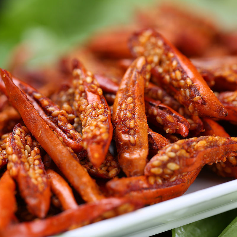 香辣脆贵州特产干炸芝麻辣椒丝香脆椒油炸干小吃酥辣美食瓶装 250克
