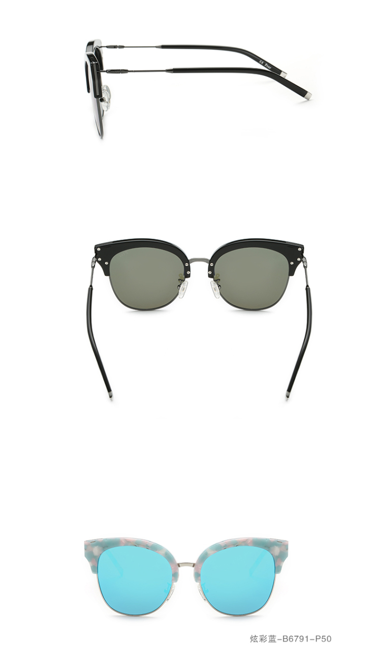 prsr帕莎太阳镜女士时尚偏光镜女防紫外线圆脸眼镜墨镜潮女款b6791