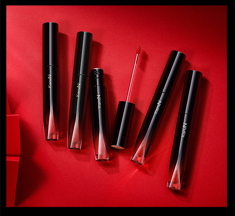 韩佳妮菁纯漆光唇釉黑管口红显色持久水润不粘腻唇彩 #05一只西柚