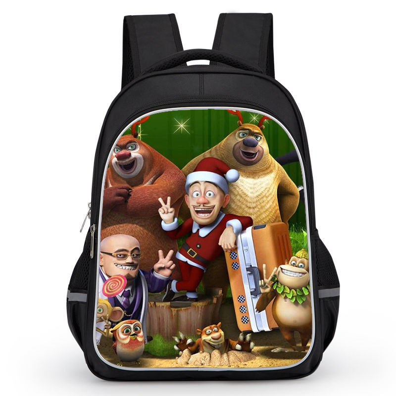 《熊出没之熊熊乐园书包男小学生儿童双肩背包幼儿园一二三到六年级