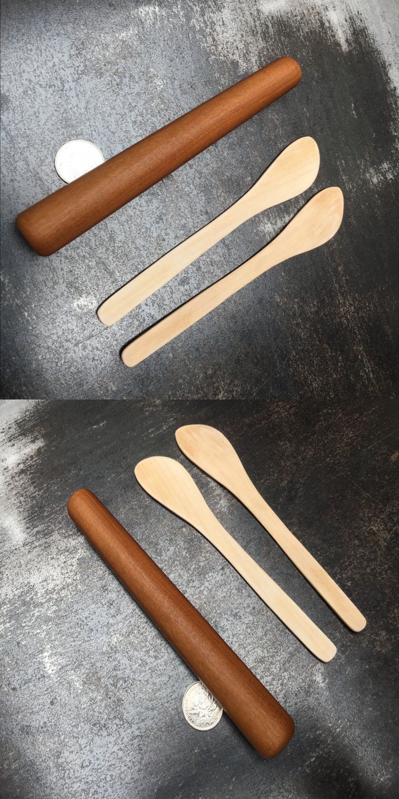 枣木单手专用擀面杖一头大一头小擀面棍快速手擀饺子皮纳丽雅巧手擀