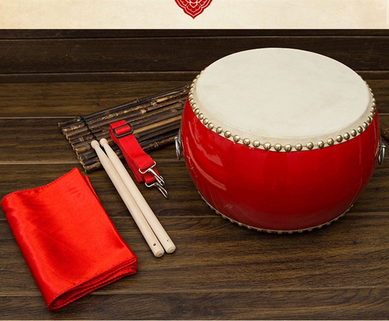 鼓成人牛皮鼓小鼓儿童幼儿园玩具锣鼓乐器木质实木堂鼓5678寸 6寸堂鼓