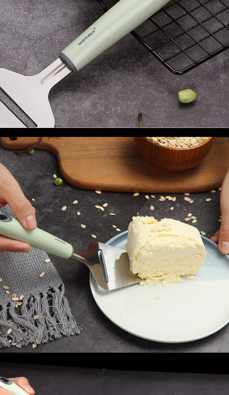 不锈钢披萨刀滚刀切披萨工具专用刀烘焙批萨刀家用切比萨滚轮刀