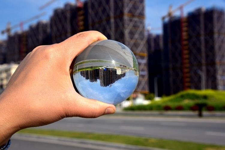 透明水晶球摄影拍摄道具魔术杂技表演拍照美甲玻璃球摆件8cm厘米10