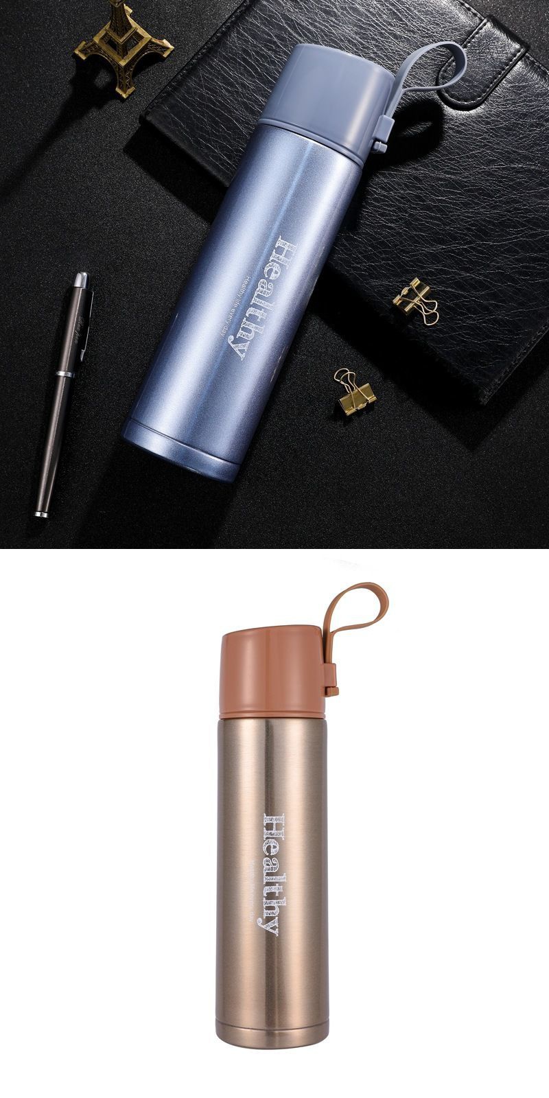 不锈钢真空大容量保温杯男女学生水杯户外旅行便携车载保温壶防漏