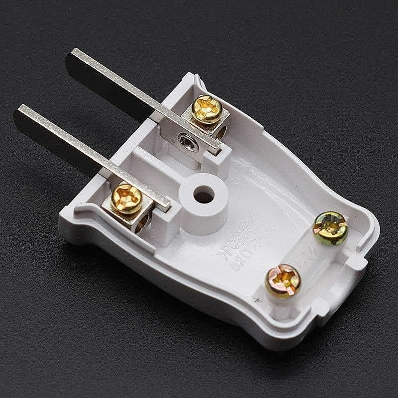 原装公牛插头10a1220v二极三极可拆23三脚插头大功率自接线一只装