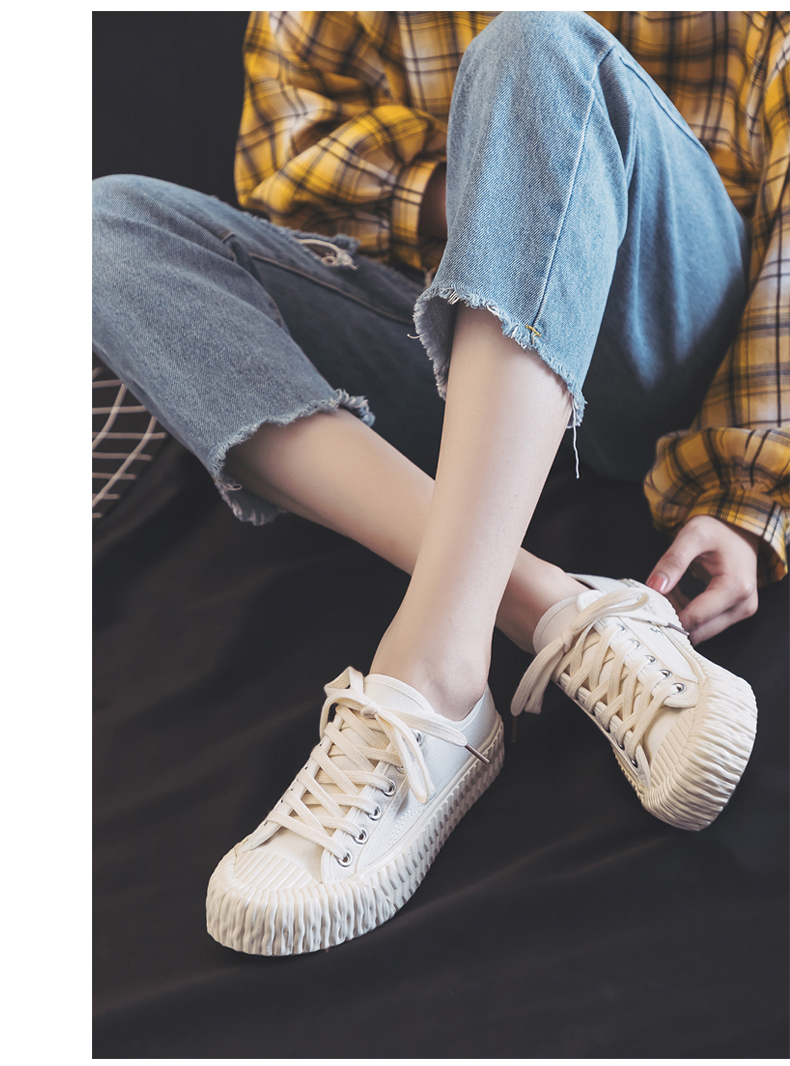 枫述春季12大童少女孩帆布鞋子13百搭女生板鞋14初中球鞋15岁