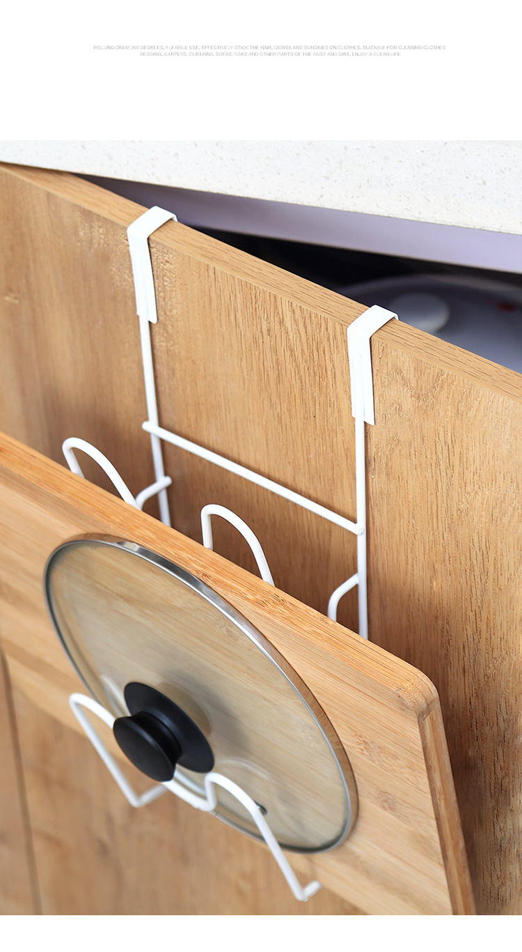 厨房锅盖架放菜板砧板案板收纳架子家用壁挂式免打孔置物架支架座三维