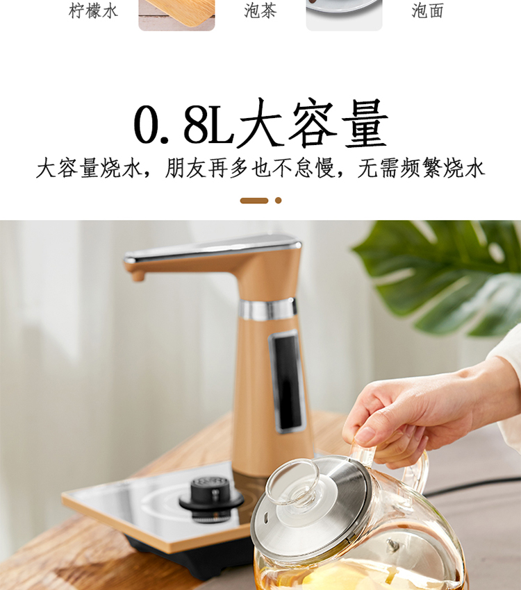 容声全自动上水壶家用电热烧水智能抽水自吸式电磁炉泡茶具小型煮烧