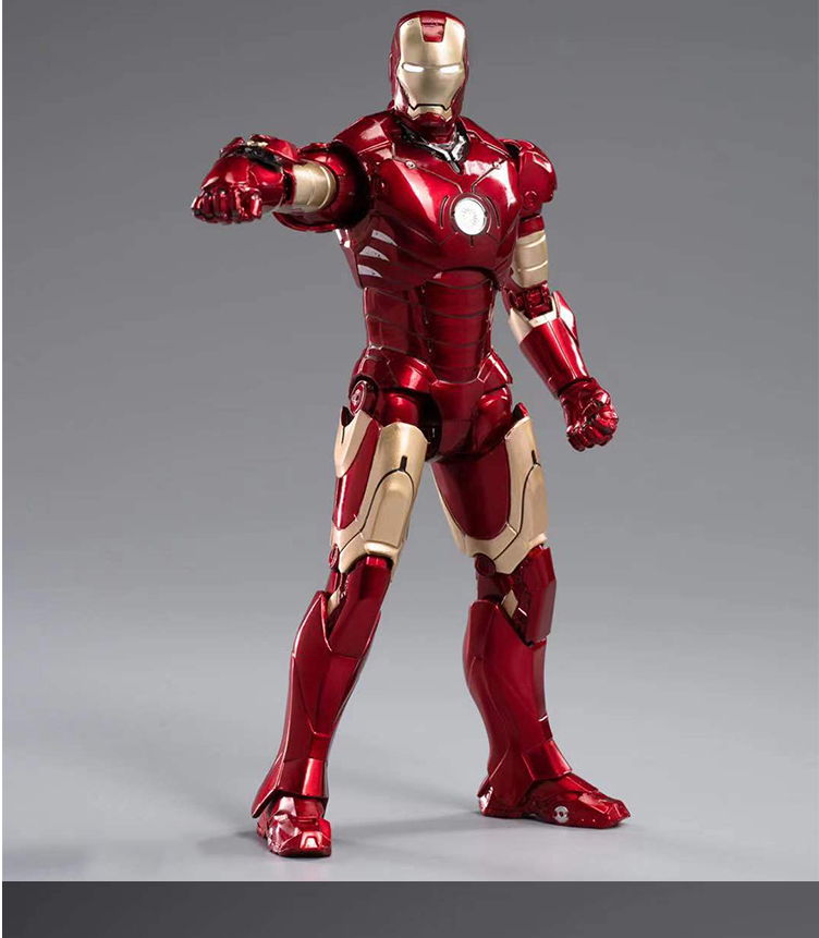 中动玩具190703mk3钢铁侠发光版漫威玩具手办十周年系列珍藏版玩具