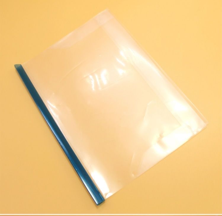 《小学一年级加厚透明塑料抽杆夹书套书皮16ka4拉杆夹书皮本皮 拉杆