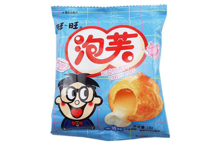 旺旺泡芙18g20包装休闲办公零食西式甜点三种口味选