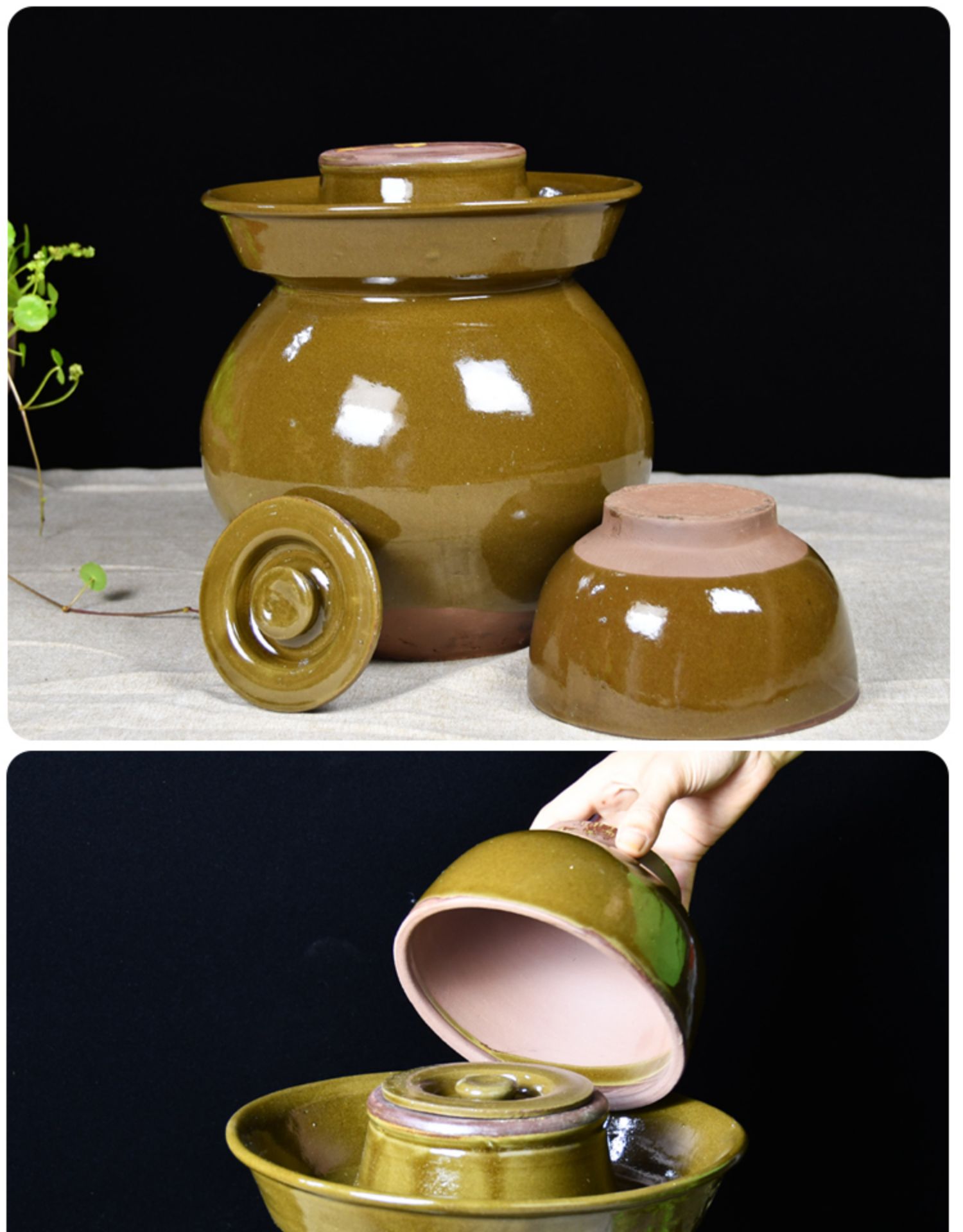 四川泡菜坛子带盖密封大小号腌菜罐酸菜坛咸菜缸土陶老式家用陶瓷 封