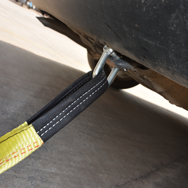 舒适主义汽车拖车绳5米5顿双层加厚越野捆绑带拉紧器小车救援拉车牵引