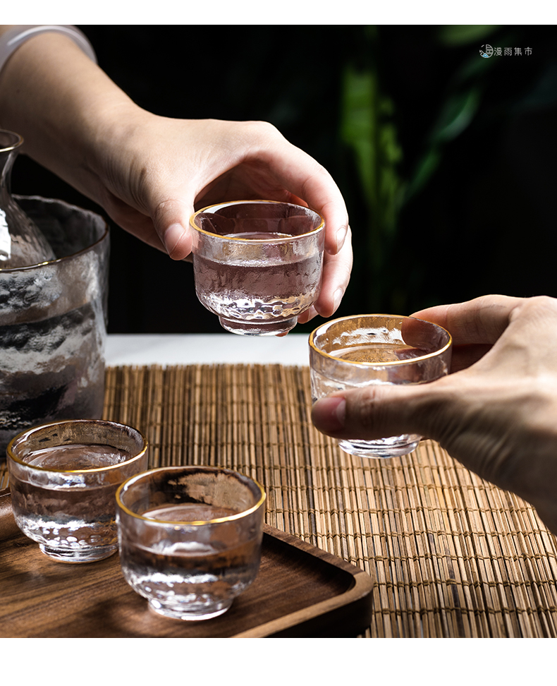 三维工匠日式玻璃创意白酒酒具套装家用小号酒杯子分酒器酒壶清酒杯一