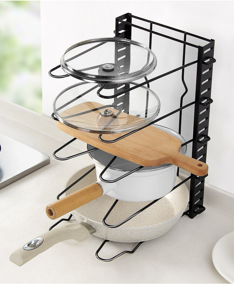 厨房锅盖锅盖架案板收纳架放菜板的架子坐式菜板架切菜板架子三维工匠