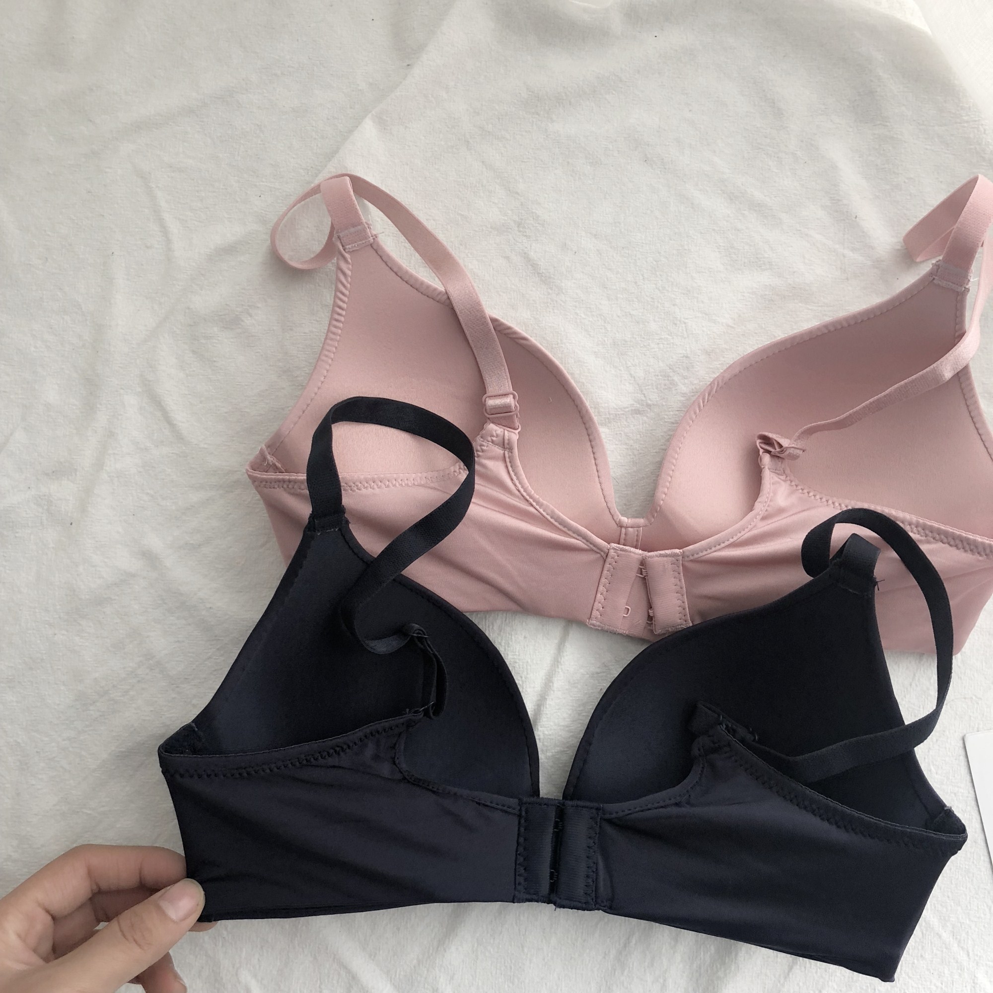 美背文胸聚拢胸罩学生小胸少女内衣性感无钢圈防走光纯色抹胸fish