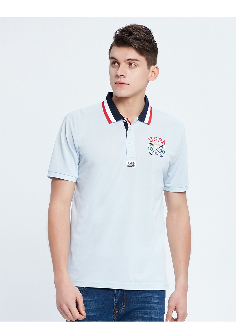 男士polo衫 uspolo assn 夏季新款男士polo衫时尚宽松个性潮流翻领