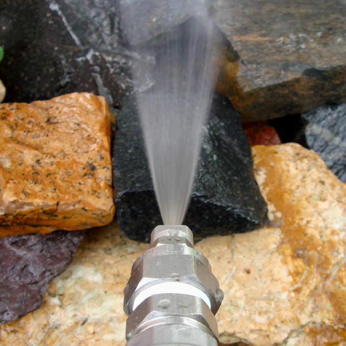 全不锈钢高压扇形冲洗喷头2分洗车雾化加湿喷淋高压清洗机喷嘴h