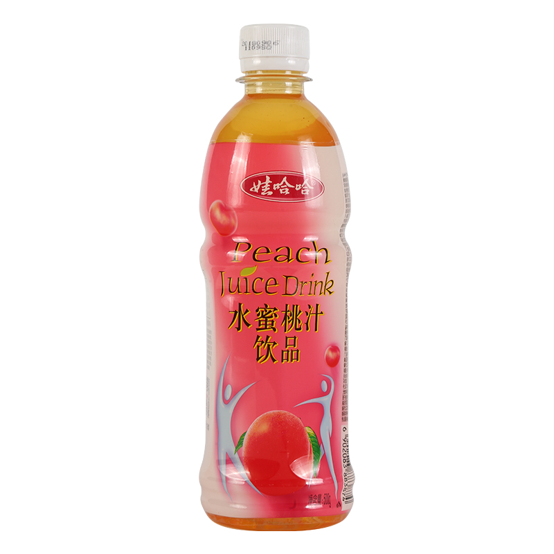 娃哈哈水蜜桃汁500g9瓶整箱装哇哈哈果汁饮料饮品夏季年货