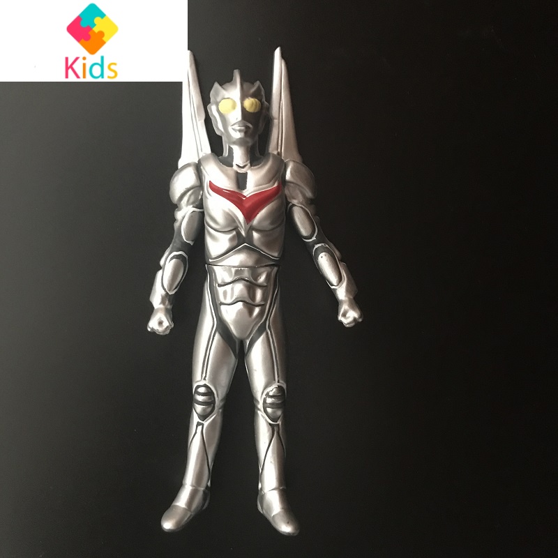 可动人偶手办模型卡片儿童玩具超人娃娃公仔英雄真智力 深蓝色 诺亚