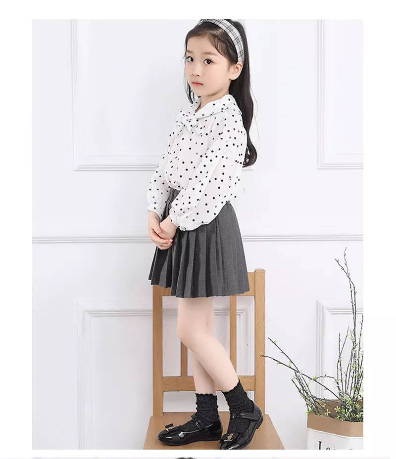 女童短裙秋冬款2019新款小女孩百褶裙韩版洋气格子裙儿童半身裙