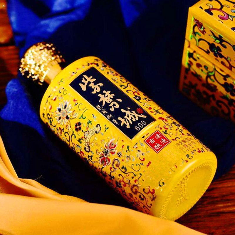 紫禁城酒珐琅彩黄53度酱香型白酒500ml6瓶整箱装新老包装随机发货