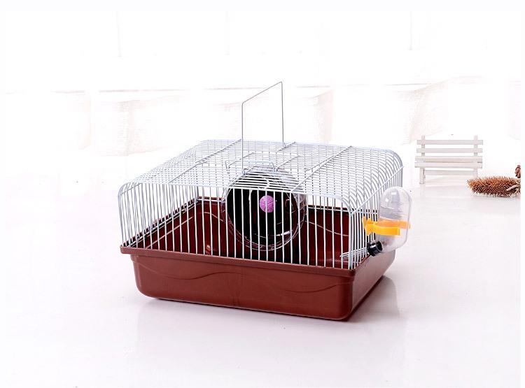 仓鼠笼子小田园手提笼金丝熊小窝小号外带笼塑料育婴笼仓鼠用品 蓝色