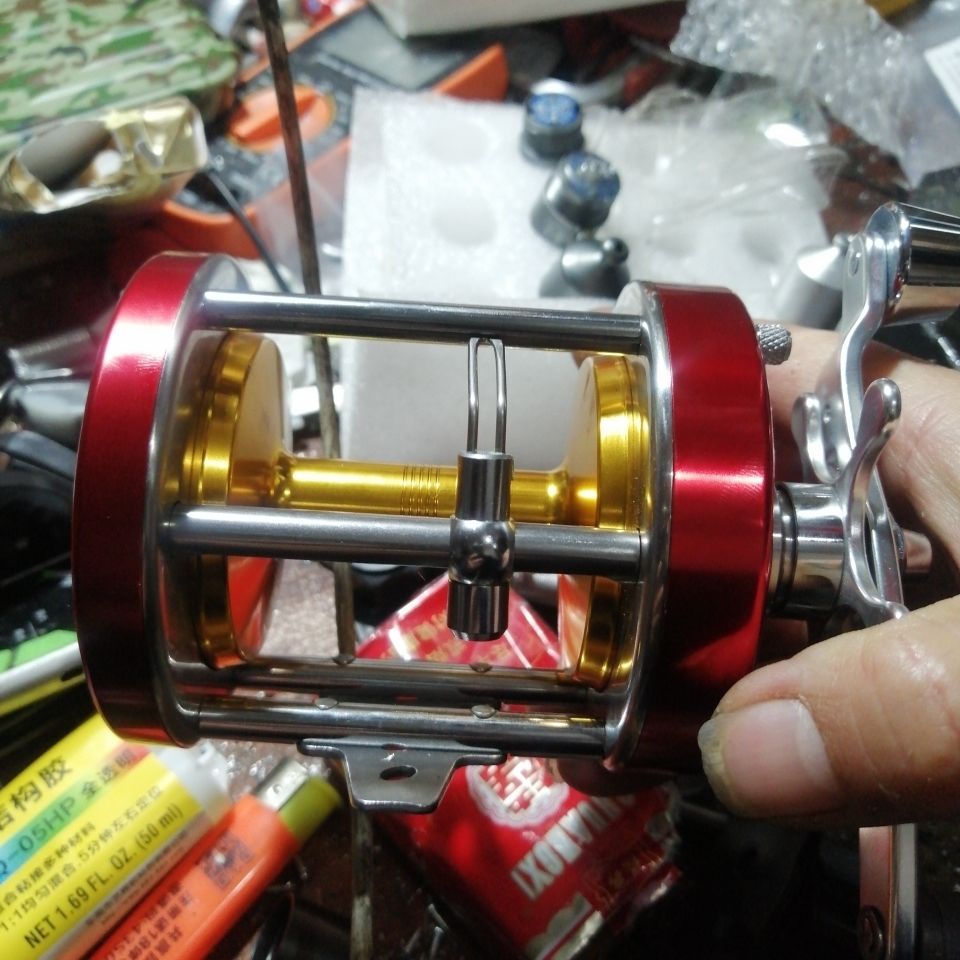 《可视锚鱼明洋鼓轮麻花轴9000型配件爆丸鼓轮月牙销半月销排线轴