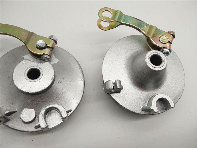 电动车前刹刹车块制动闸木兰tb50刹车皮80刹车鼓通用鼓闸总成平头前轮