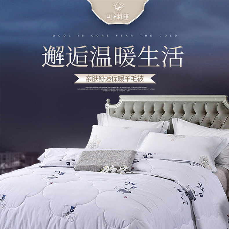 杉杉家纺新一代羊毛被抗菌型