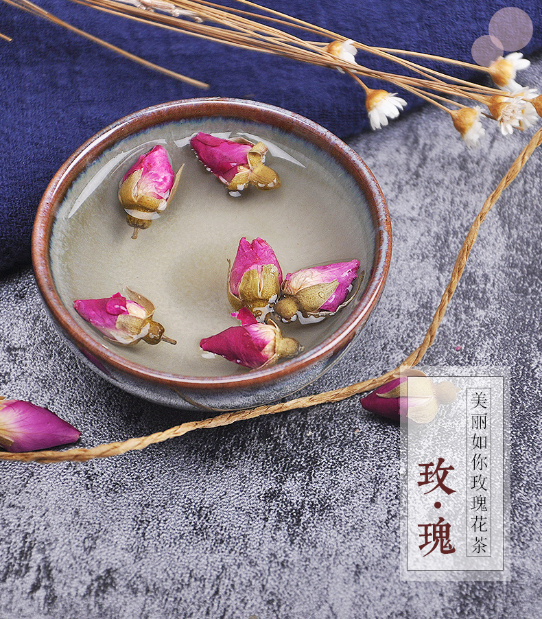 陇萃堂花草茶苦水玫瑰花茶75g罐装玫瑰花茶苦水玫瑰干玫瑰散装