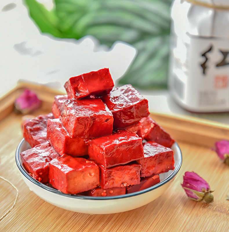 老恒和腐乳 红腐乳285g 腐乳豆腐乳湖南臭豆腐乳四季红豆腐乳手工霉