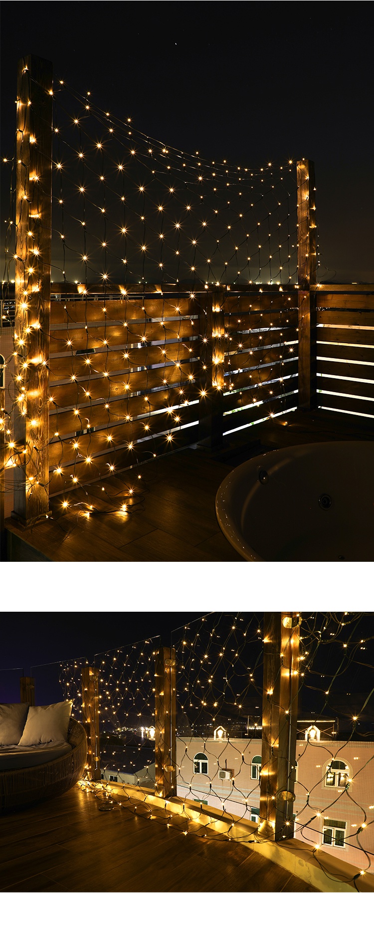 奥本佳室外/庭院灯太阳能星月灯 太阳能户外庭院灯led星星防水灯带家