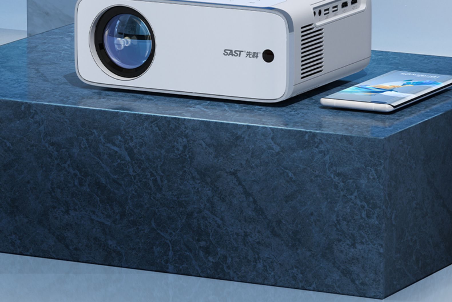 先科新款4k超高清投影仪家用短焦1080p无线wifi卧室宿舍便携投墙家庭