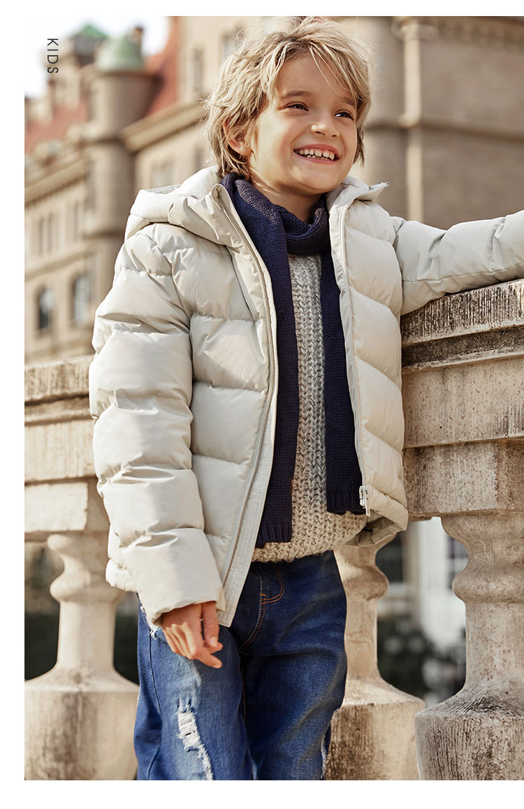 森马(semir)男士羽绒服 semir森马童装羽绒服男童女童青少年冬季连帽