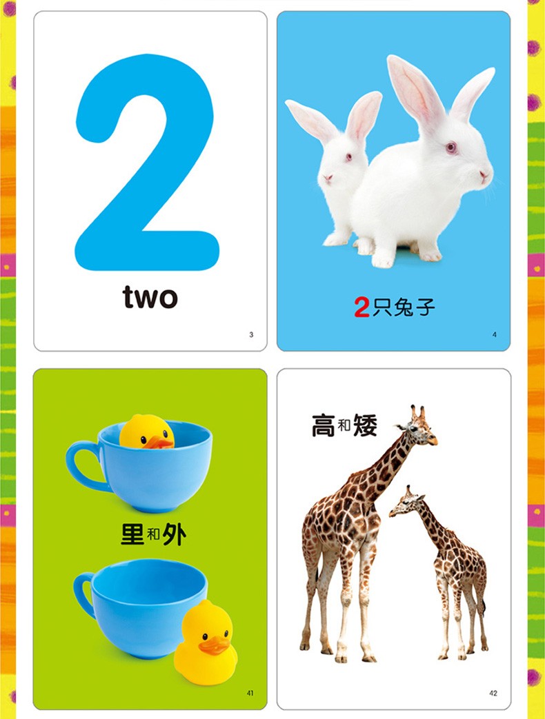 惠典正版6册小婴孩婴儿全脑卡03岁闪卡儿童早教卡片6盒智力开发视觉