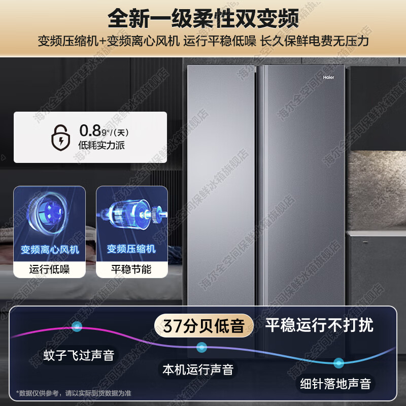 海尔冰箱 BCD-538WGHSSEDB9 - 2985