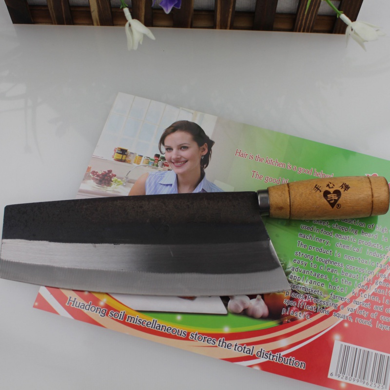 海宁三把刀百年菜刀 复合钢刀传统手工片刀家用切菜刀