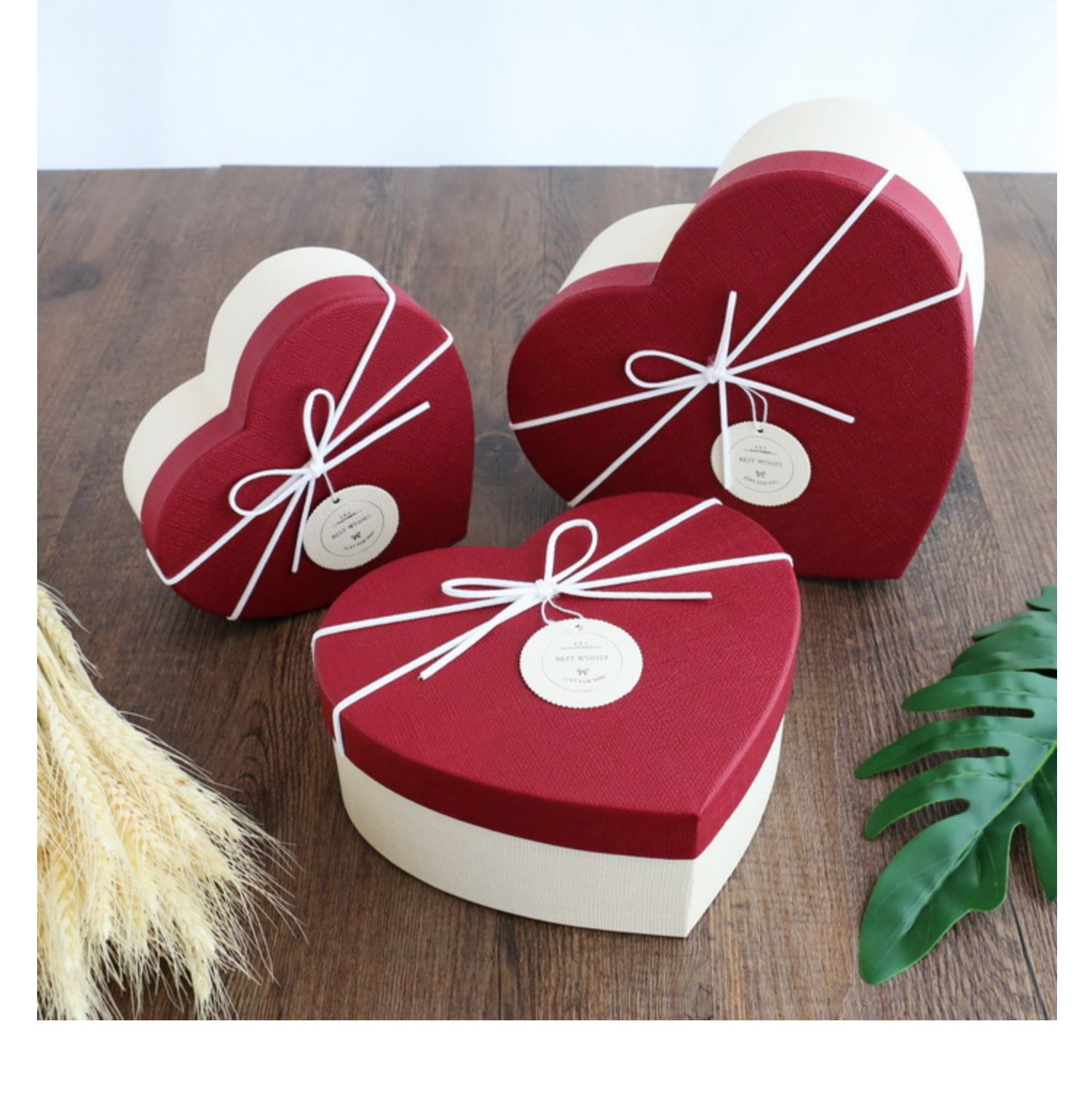 情人节心形礼盒空盒爱心盒子生日礼物包装盒仪式感小号口红礼品盒