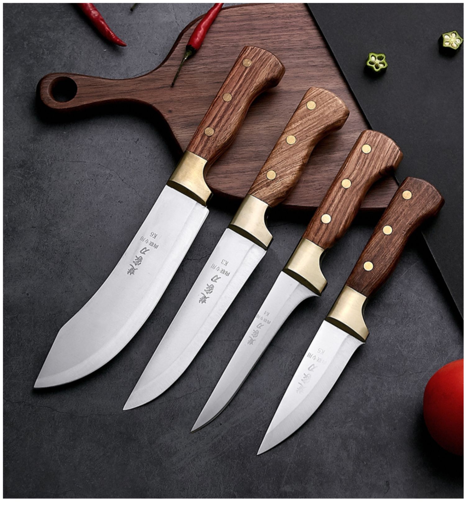 刀具1 haoyangdao剔骨分割刀专用专业屠宰小尖刀屠夫锋利吹毛断发卖肉