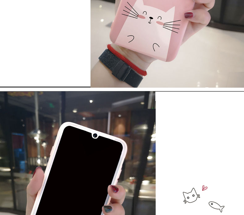 vivoy97钢化膜彩膜 女款z3套装z3i粉卡通手机壳套装挂脖v11i软壳手机