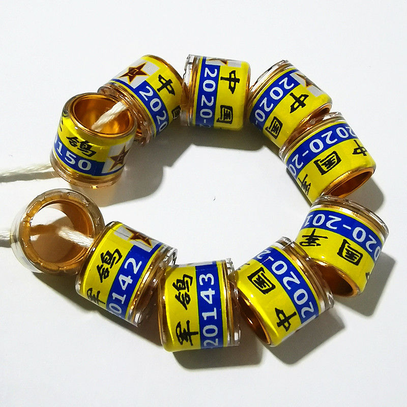 《2021年中国昆明军鸽环纪念环鸽子足环脚环信鸽用品用具鸽环种鸽环