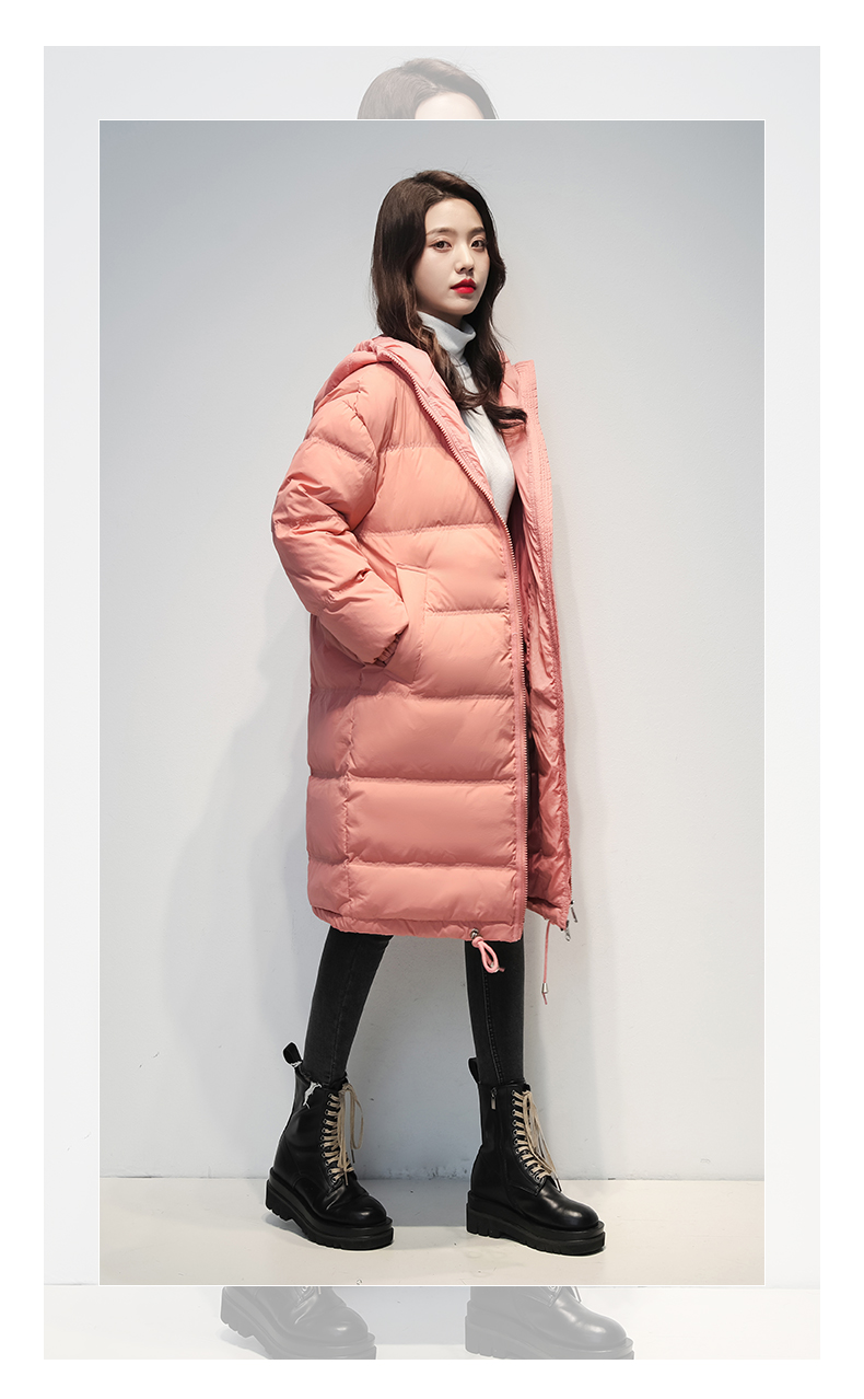 雅鹿羽绒服女2020年冬季新款时尚女装中长款连帽外套加厚派克服bs