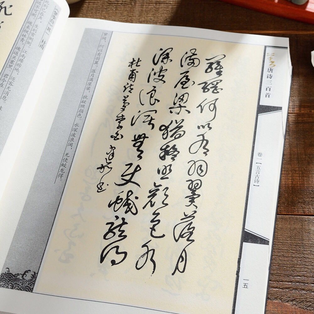 草書入門字譜書法怎樣寫草書入門基礎集唐詩三百首千字文毛筆字帖