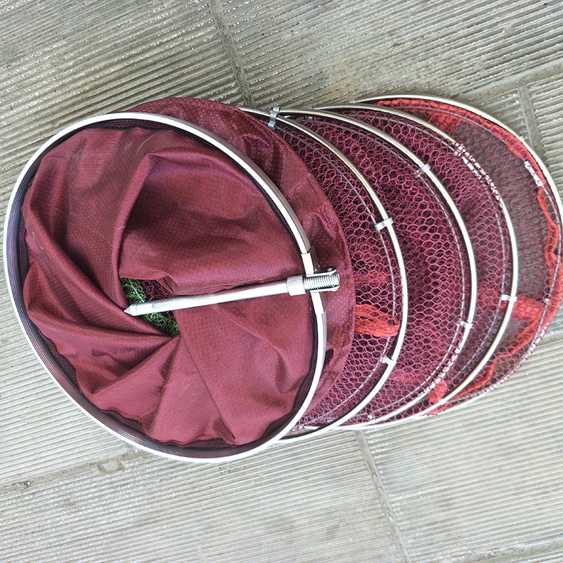 鱼护涂胶防挂竞技装闪电客鱼网兜折叠渔护网尼龙台钓鱼户兜加厚