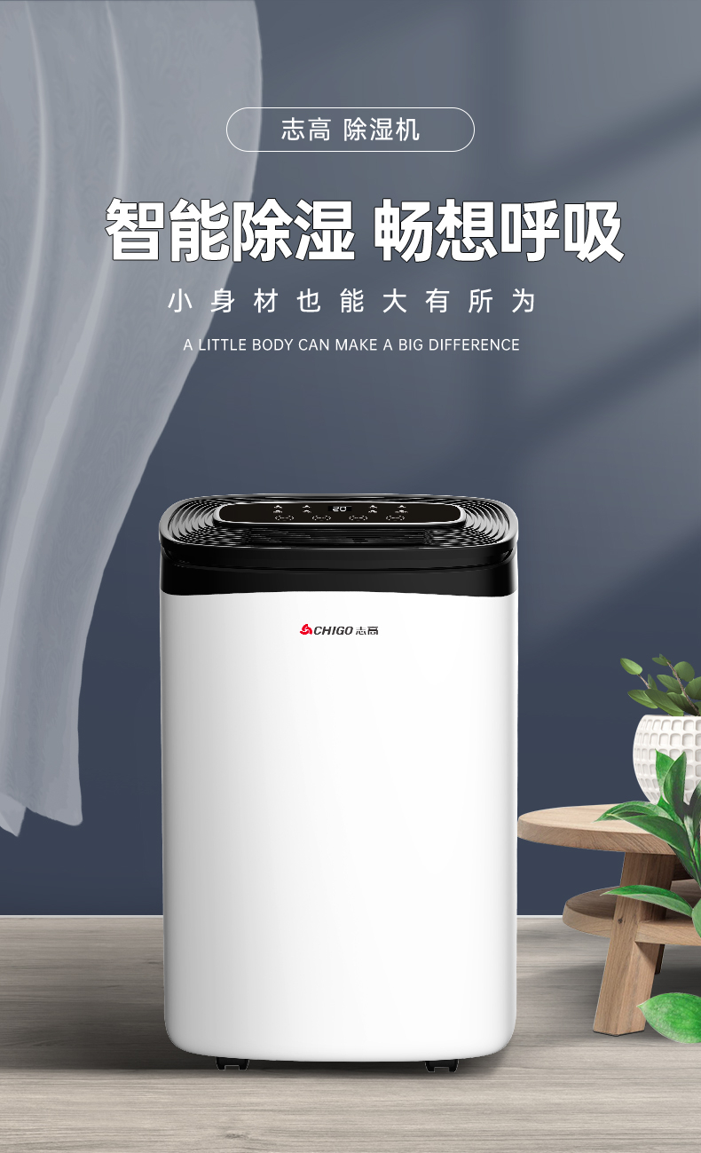 自营 志高(chigo)除湿机zds10-2002ee家用吸湿机1.