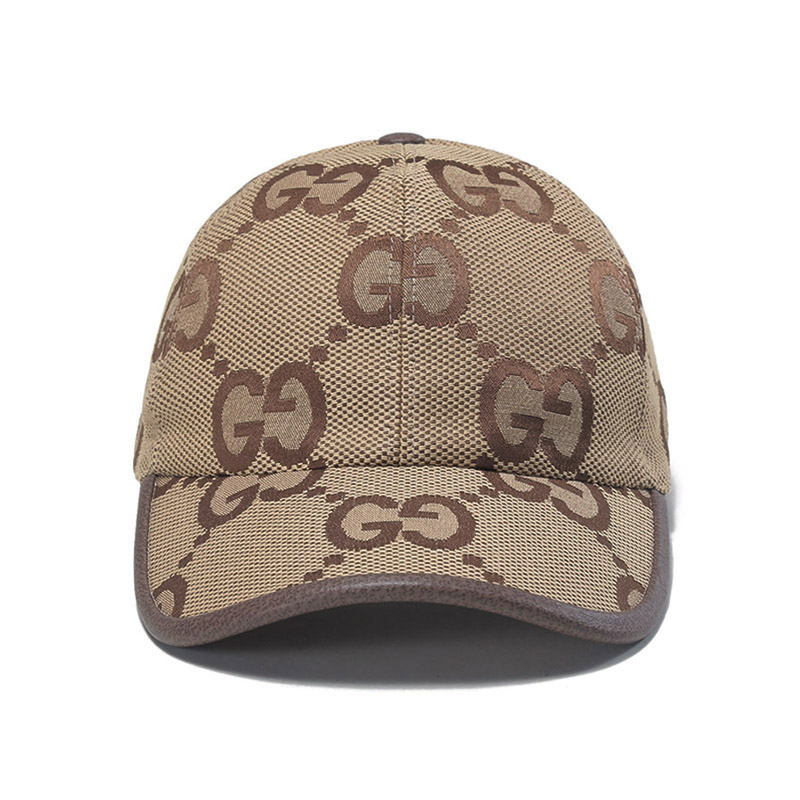 古驰(gucci)帽子 gucci 古驰 男女同款织物配皮帽子棒球帽鸭舌帽