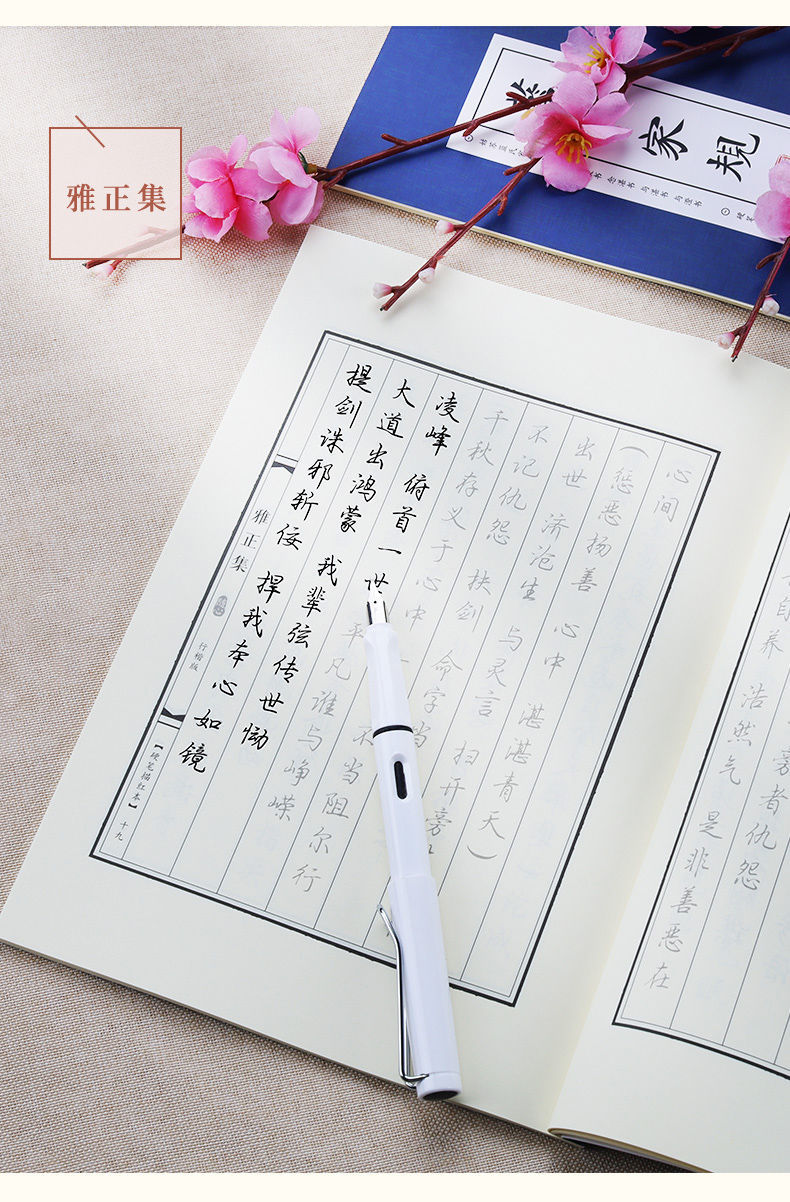 姑苏蓝氏家规家训古风字帖原耽语录魔道祖师行楷手写体钢笔临摹字 1本